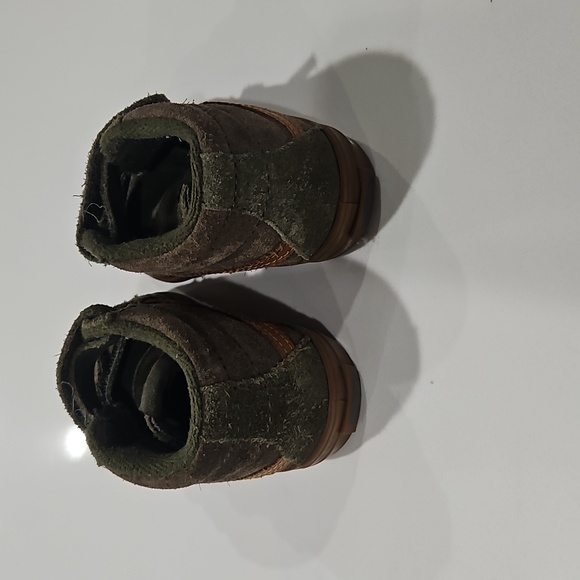 Vans Toddler Sk8-Hi Zipper Olive Green Suede High Top Sneakers Shoes Size 5.0 - Picture 4 of 7